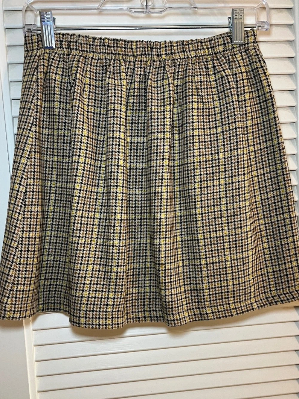 American Eagle Glen Plaid Faux Wrap Skirt NWT Size Small